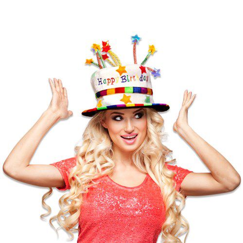 Happy birthday hoed - Willaert, verkleedkledij, carnavalkledij, carnavaloutfit, feestkledij